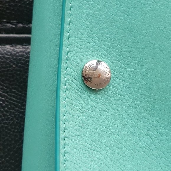 TIFFANY BLUE CALF SKIN LONG WALLET - Picture 3 of 9